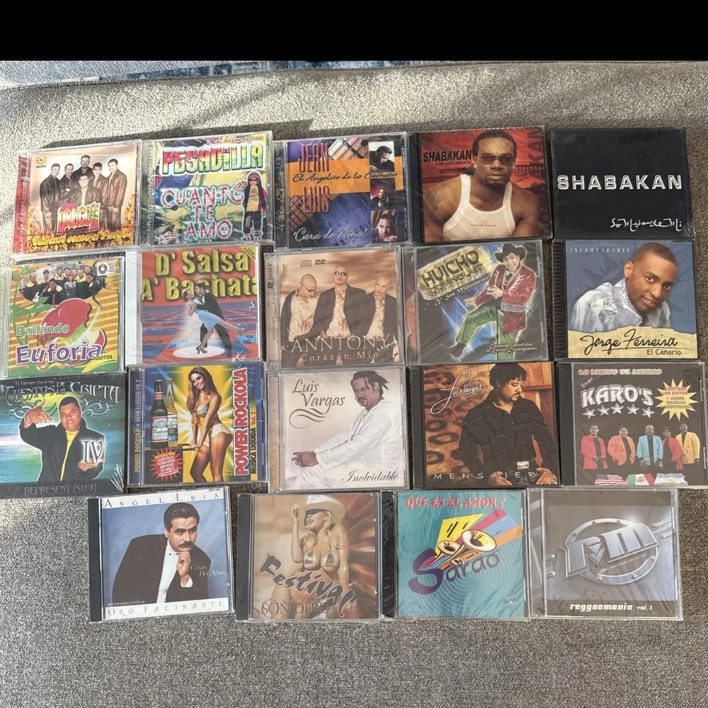20 Sealed CD Lot - Latin Reggaeton Bachata Salsa Merengue‎ Mixed Bundle
